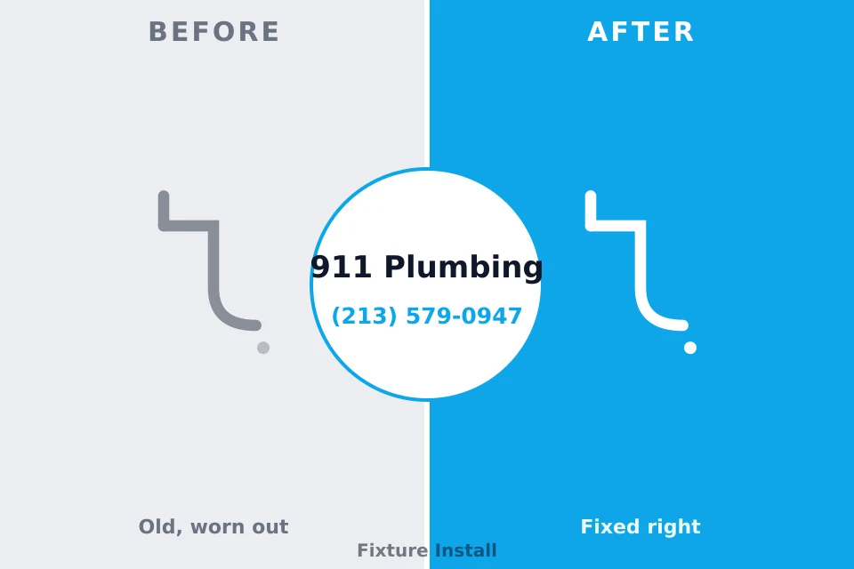 Before and after: plumbing repair West Alexandria, OH